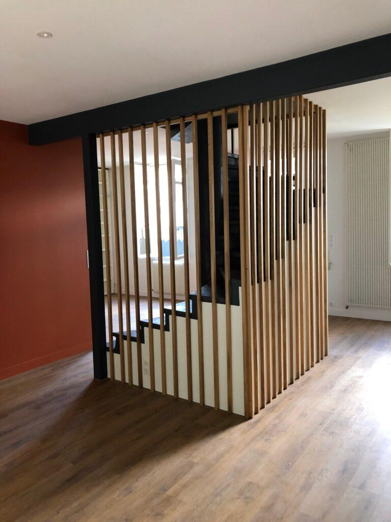 Photo d'Escalier en bois fait sur mesure pour Agencement Intérieur - PL Agencement